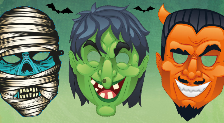 Le masque d'Halloween à imprimer - DIY - Le Blog de La Foir'Fouille