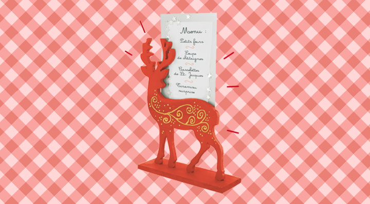 DIY de Noël : réaliser un porte-menu cerf pour vos fêtes