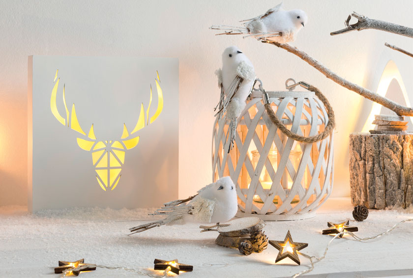 Réaliser une déco de Noël en blanc et bois - Style - Blog La Foir'Fouille