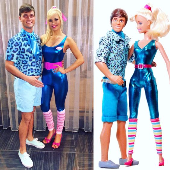 Déguisements Barbie et Ken adultes pour couples en ligne