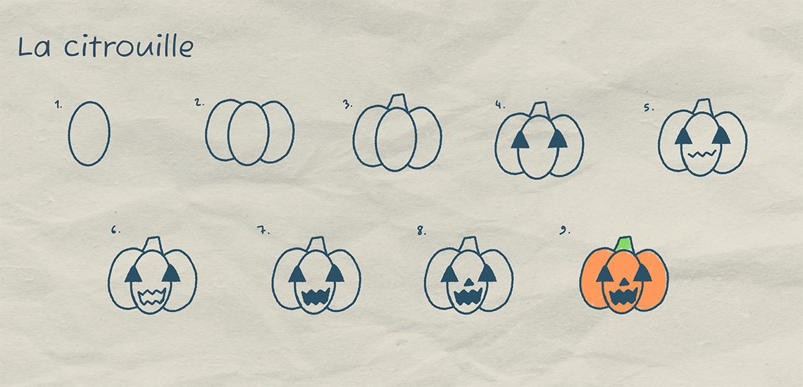 Blog La Foir'Fouille - 8 dessins faciles pour Halloween - DIY